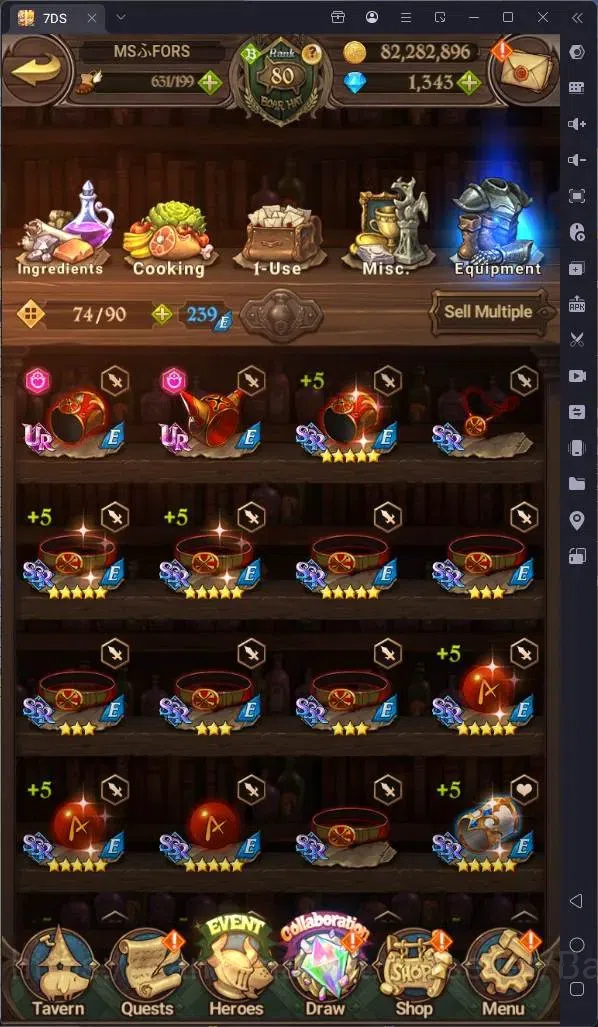 The Seven Deadly Sins: Grand Cross Accounts Endgame ASIA|4.1M Power|1343 DM|103 LS|UR NSalos 2/6,Menor 1/6,ODK 2/6 14