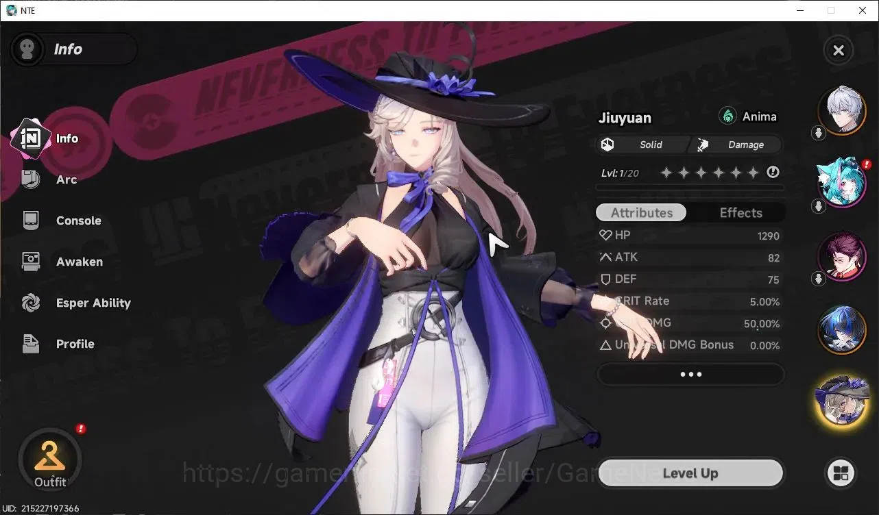 Neverness to Everness Accounts Global EU |HL 3| 3 SSR Daffodil, Jiuyuan, Fadia |6 image 2