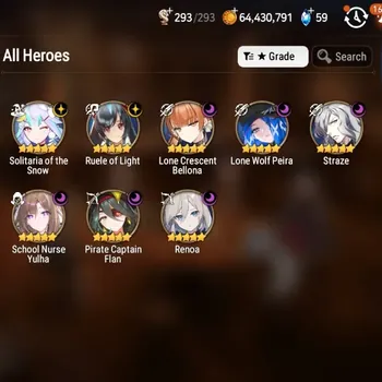 Epic Seven Accounts Starter Global UnVerif|NewEra|8 ML(School Nurse Yulha,Renoa,Ruele,LC Bellona