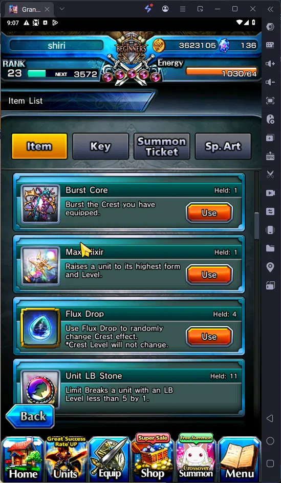 Grand Summoners Accounts GLOBAL | Ascend 10 | Ultimate Paladin Roy | S.Miyu image 3