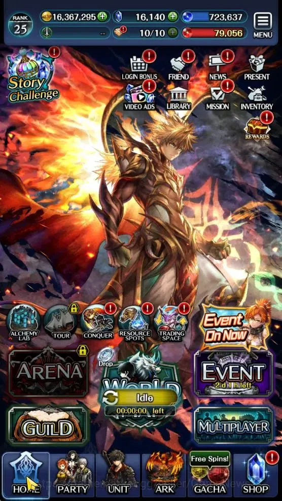 Last Cloudia Accounts GLOBAL|Rank 25|Top Tier Unit[SM Sera,SS Lenius,Ark image 15