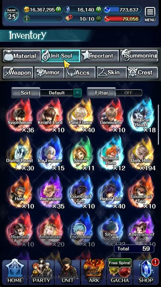 Last Cloudia Accounts GLOBAL|Rank 25|Top Tier Unit[SM Sera,SS Lenius,Ark image 19
