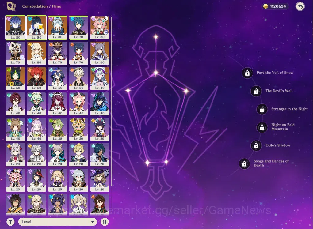 Genshin Impact Accounts Mid Game ASIA|AR55|PreamTeam Flins|4Limited+34(*4Character)|Innefa,Yelan,Varesa|1Skin|McFeMale|Take 3
