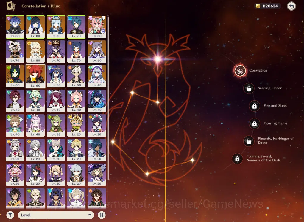 Genshin Impact Accounts Mid Game ASIA|AR55|PreamTeam Flins|4Limited+34(*4Character)|Innefa,Yelan,Varesa|1Skin|McFeMale|Take 7