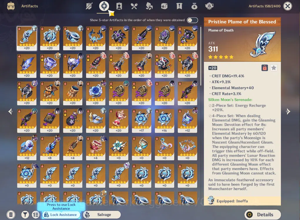 Genshin Impact Accounts Mid Game ASIA|AR55|PreamTeam Flins|4Limited+34(*4Character)|Innefa,Yelan,Varesa|1Skin|McFeMale|Take 9