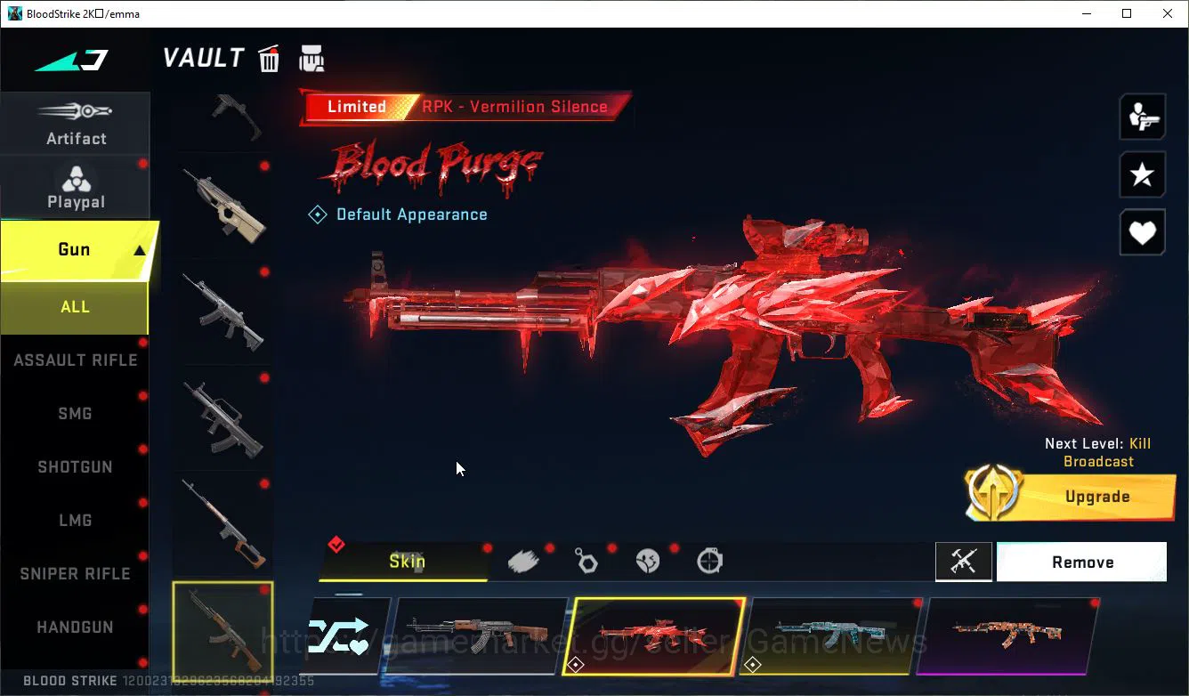 Blood Strike Accounts ASIA|1 MELE AXE-Crystal+Collab 7DS[AK47,QBZ95],AOT image 11