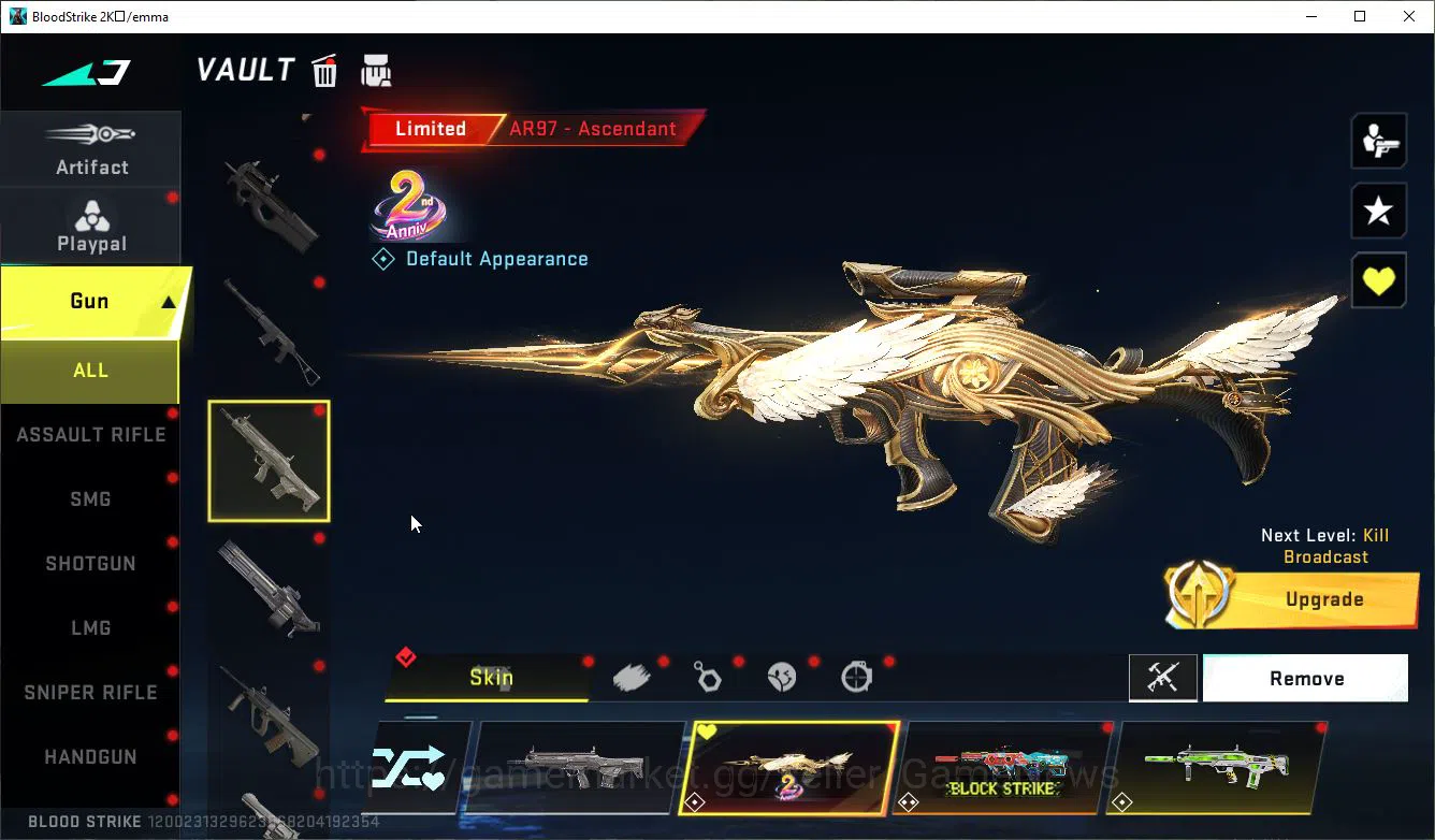 Blood Strike Accounts ASIA|1 MELE AXE-Crystal+Collab 7DS[AK47,QBZ95],AOT image 16