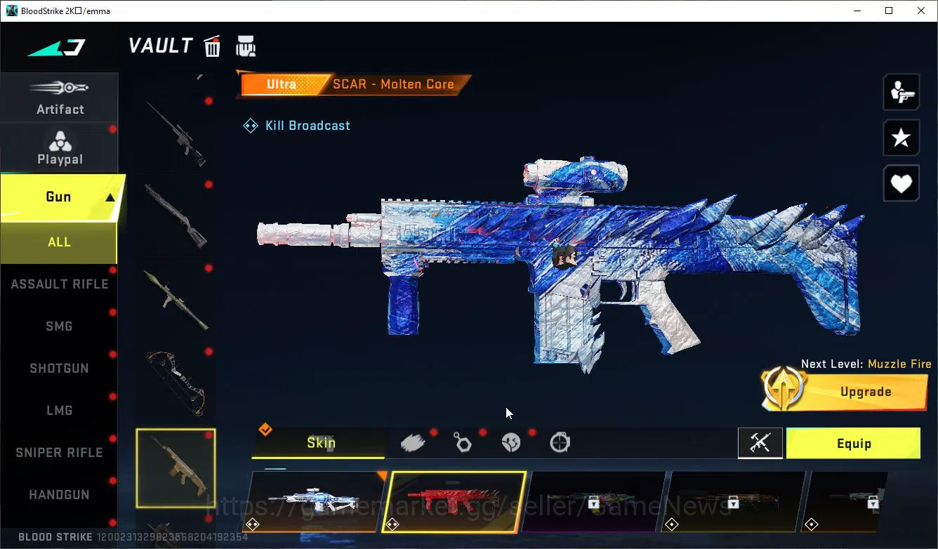 Blood Strike Accounts ASIA|1 MELE AXE-Crystal+Collab 7DS[AK47,QBZ95],AOT image 17