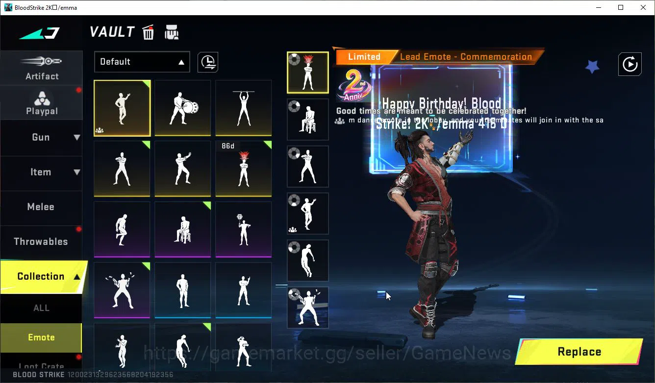 Blood Strike Accounts ASIA|1 MELE AXE-Crystal+Collab 7DS[AK47,QBZ95],AOT image 5