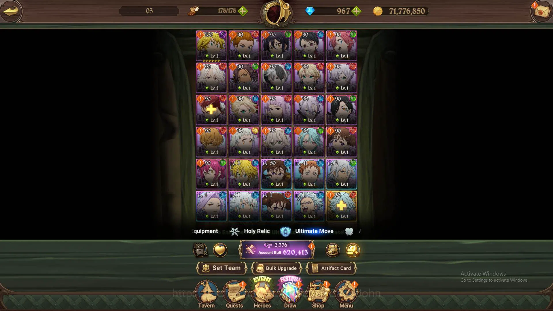 The Seven Deadly Sins: Grand Cross Accounts GLOBAL|620K CC|DM 967|Traitor Meliodas,DKM,Eastin, image 8