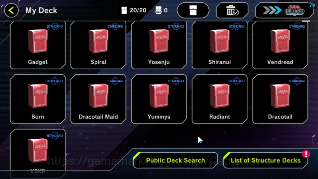 Yu-Gi-Oh! Master Duel Accounts Lv 18 | 20 Deck | RadiantTyphoon,VSK9,Dracotail,Yu image 3