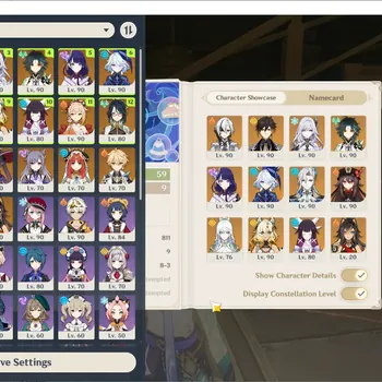 Genshin Impact Accounts Others ASIA|AR 59|16Limits(8*5 Wpn)2SIGN