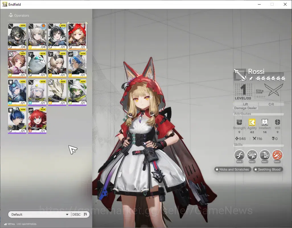 Arknights: Endfield Accounts NA/EU Starter Account | Rossi + Signature | Lv.2 | image 2