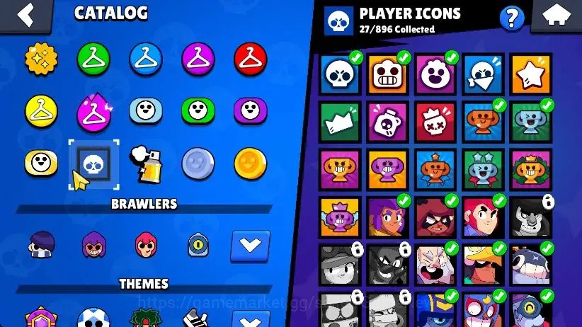 Brawl Stars Accounts 1014 Trophy|15 Brawlers 3 Max Lvl [Rico,Tick,Shelly]|1 Epic Skin [Dr Edgar] 1 SR [Sherif Shelly]|60 12