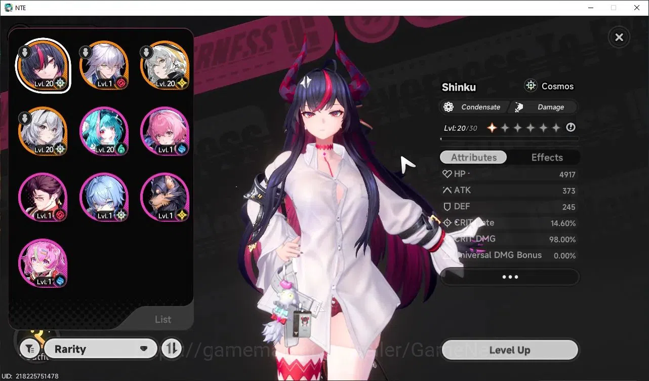 Neverness to Everness Accounts Global SEA|HL 10|Tyc Lv 5|3 SSR 1 Limited (Shinku+Sign)|Baicang+Sign,Hathor A1|Overcast 1