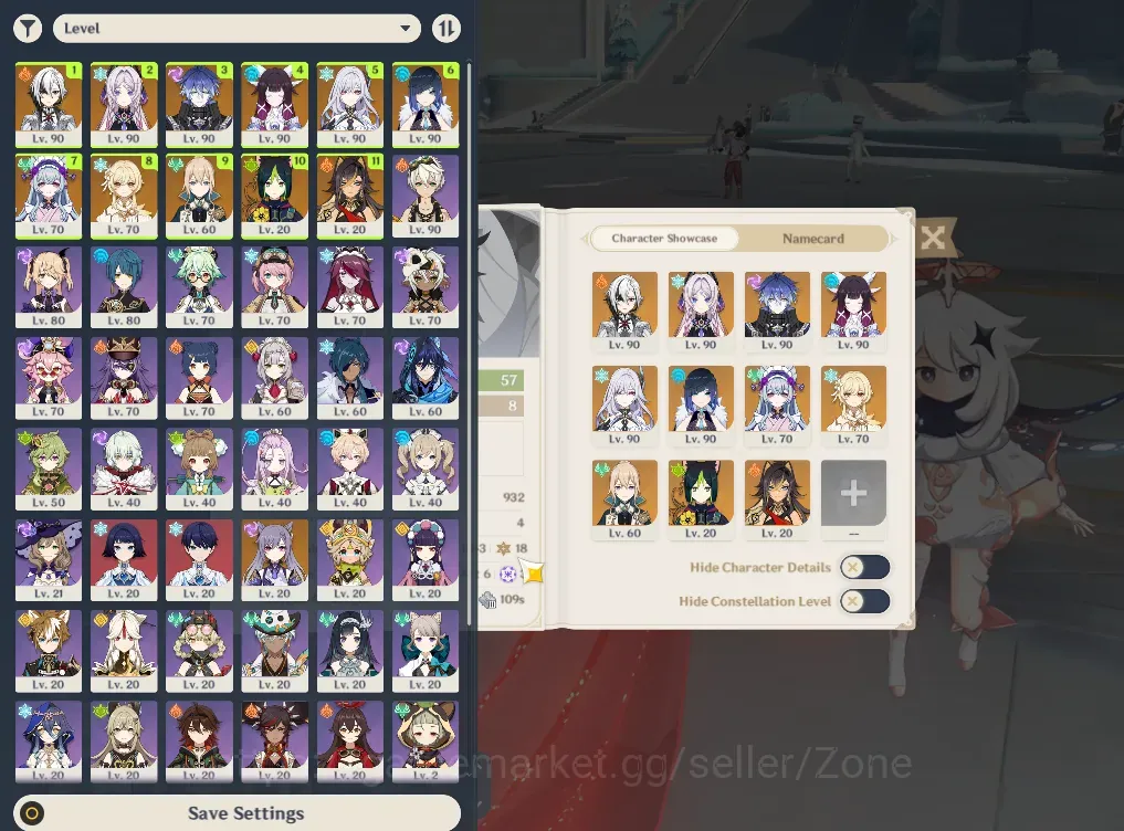 Genshin Impact Accounts Others ASIA|AR 57|5 Limited+2*5 WP|(Columbina,Skirk,Citlali,Arlecchino C2,Yelan,etc)|check 1
