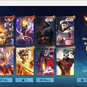 Mobile Legends: Bang Bang Accounts Collector Global|470S|Mega|Legend Franco,Granger,KOF Aurora,Karina,CC Jawhead,LBX