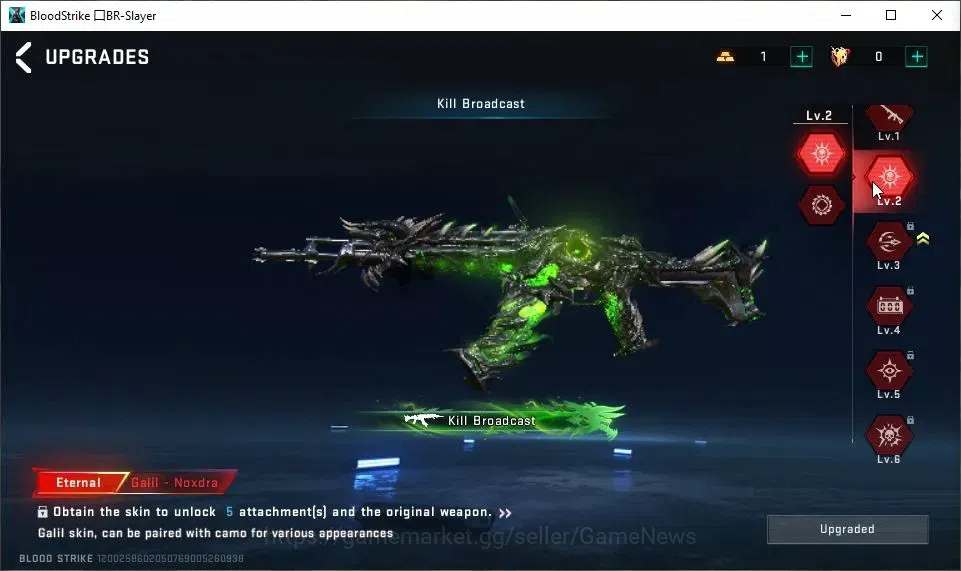 Blood Strike Accounts ASIA|8 ETERNAL[NOVA,Galil Lv2,Uzi Lv3,AUG Lv3,M700 image 19