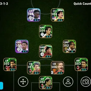 eFootball Accounts Legends & Iconic Players Mobile|PW 3214|David Beckham BigT,Franco Baresi Epic,Fabio Cannavaro Epic,Jude