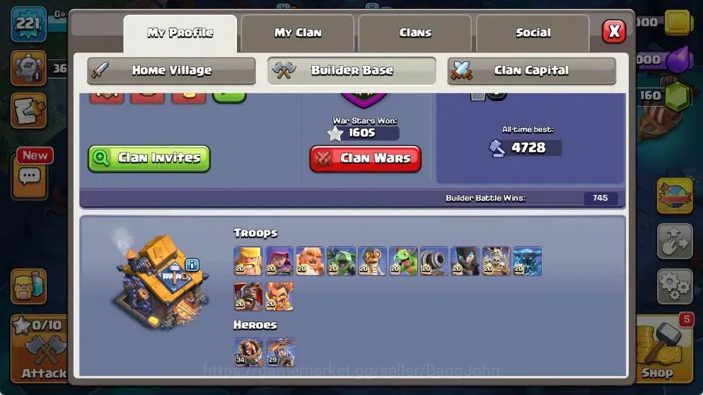 Clash of Clans Accounts Global |TH 18-BH 10|LVL 221| AQ 65 ,MP 41 ,GW 38 , image 19
