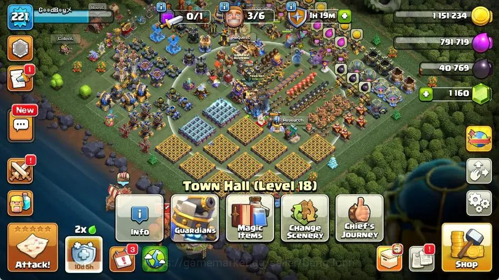 Clash of Clans Accounts Global |TH 18-BH 10|LVL 221| AQ 65 ,MP 41 ,GW 38 , image 2
