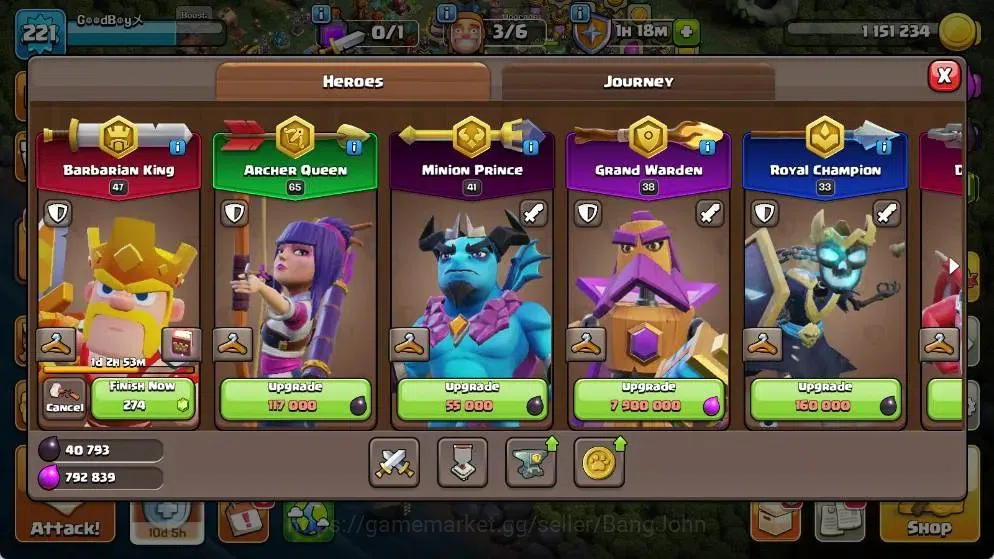 Clash of Clans Accounts Global |TH 18-BH 10|LVL 221| AQ 65 ,MP 41 ,GW 38 , image 7