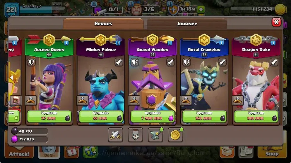 Clash of Clans Accounts Global |TH 18-BH 10|LVL 221| AQ 65 ,MP 41 ,GW 38 , image 8