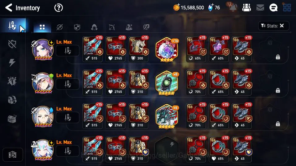 Epic Seven Accounts GLOBAL UNVERIF|New Era|8 ML(Salome,DD Ray,SP Polit image 10