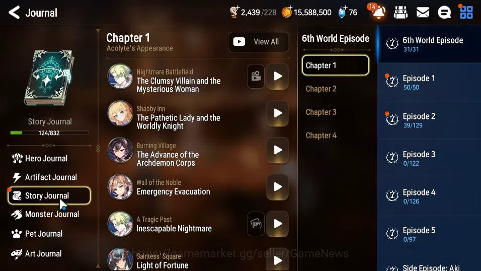 Epic Seven Accounts GLOBAL UNVERIF|New Era|8 ML(Salome,DD Ray,SP Polit image 19