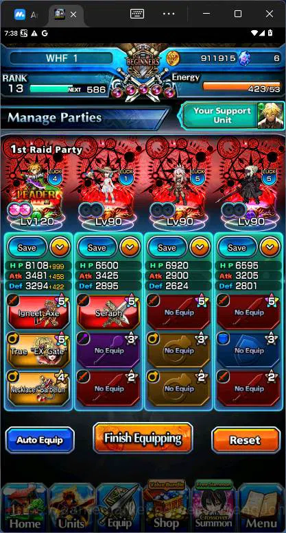 Grand Summoners Accounts Others GLOBAL|6 Ascend|Rank 13|,WH Fen, Chloe, Summer Miyu, Saber Alter, HM Miranda, Miyu etc|Check 4