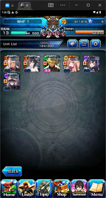 Grand Summoners Accounts Others GLOBAL|6 Ascend|Rank 13|,WH Fen, Chloe, Summer Miyu, Saber Alter, HM Miranda, Miyu etc|Check 5