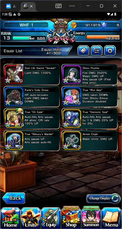 Grand Summoners Accounts Others GLOBAL|6 Ascend|Rank 13|,WH Fen, Chloe, Summer Miyu, Saber Alter, HM Miranda, Miyu etc|Check 6