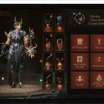 Diablo Immortal Accounts High-End SEA-Verathiel | 60 (1080) Warlock-Slinger | CR 45k | Reso 330 | Inferno 4 | Varog Lv 30
