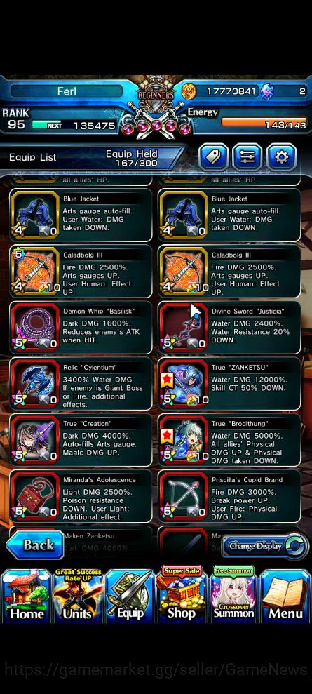Grand Summoners Accounts Mid-Game Global|Rank 95|15 Ascend|ChloeTW,Pinnacle IsliidTW,DL RimuruTW,Oikatzo,Pencilgon,SS 12