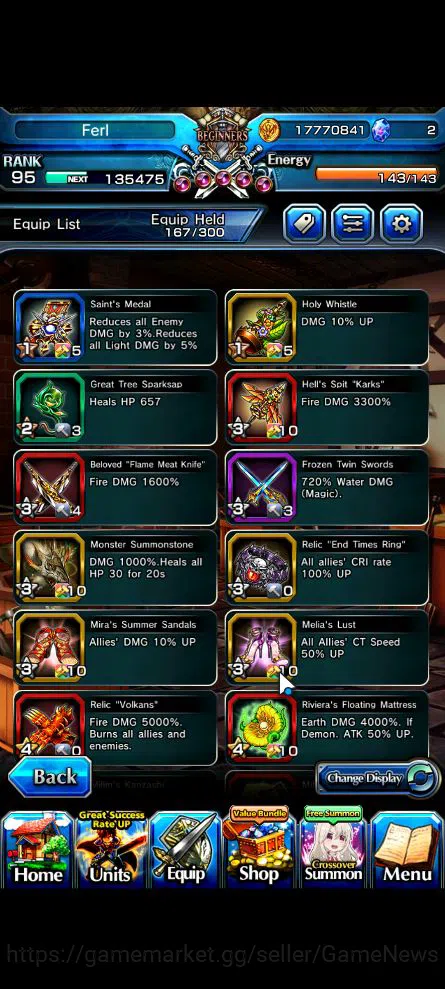 Grand Summoners Accounts Mid-Game Global|Rank 95|15 Ascend|ChloeTW,Pinnacle IsliidTW,DL RimuruTW,Oikatzo,Pencilgon,SS 7