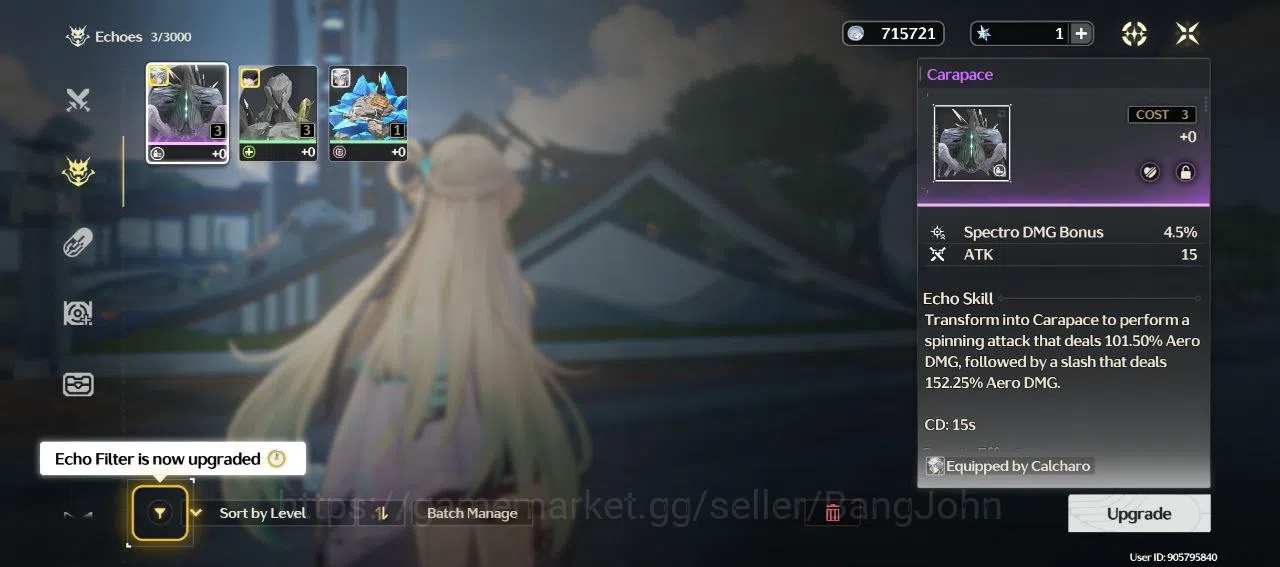 Wuthering Waves Accounts Others SEA | UL 16 | 2 Limit | Cantarella, Lynae | Starter | RA118B | 11