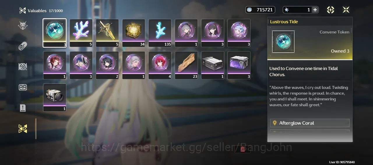 Wuthering Waves Accounts Others SEA | UL 16 | 2 Limit | Cantarella, Lynae | Starter | RA118B | 16
