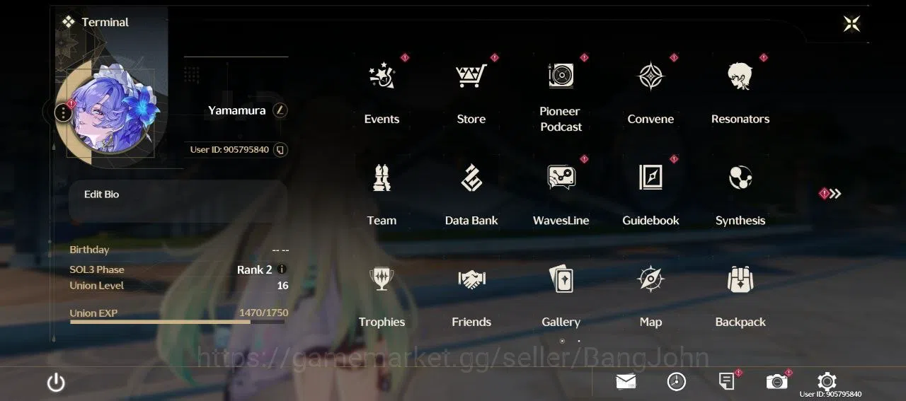 Wuthering Waves Accounts Others SEA | UL 16 | 2 Limit | Cantarella, Lynae | Starter | RA118B | 18