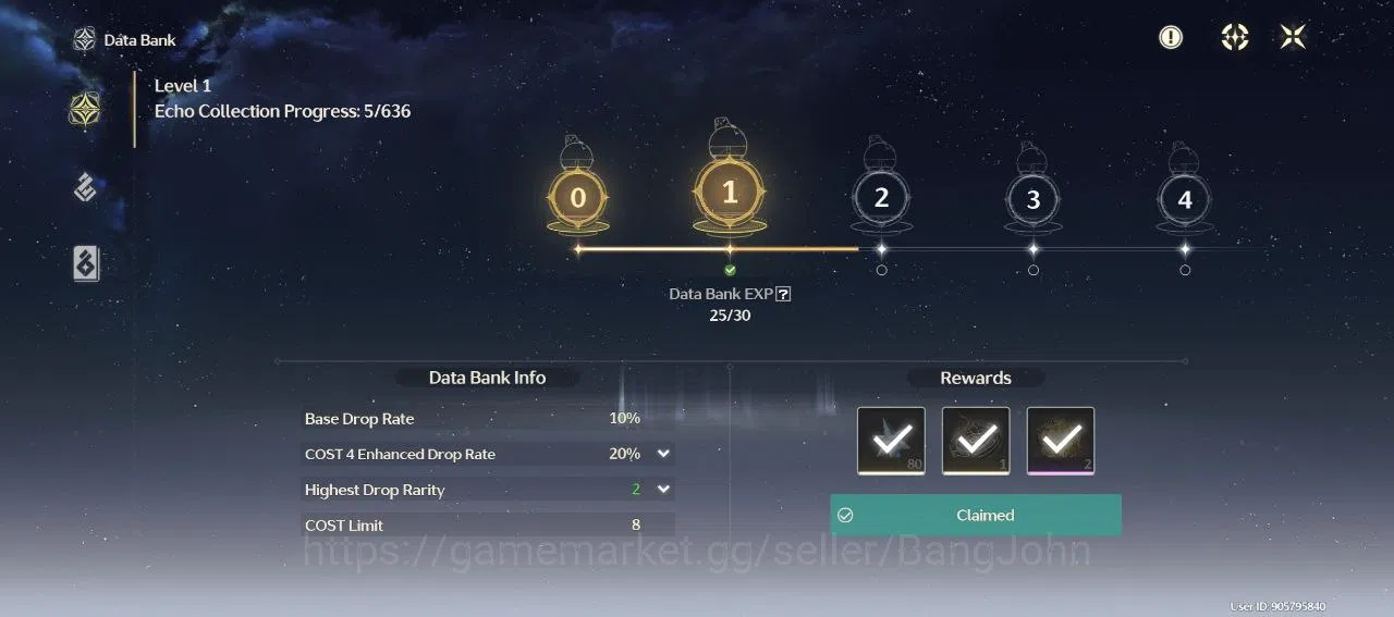 Wuthering Waves Accounts Others SEA | UL 16 | 2 Limit | Cantarella, Lynae | Starter | RA118B | 6