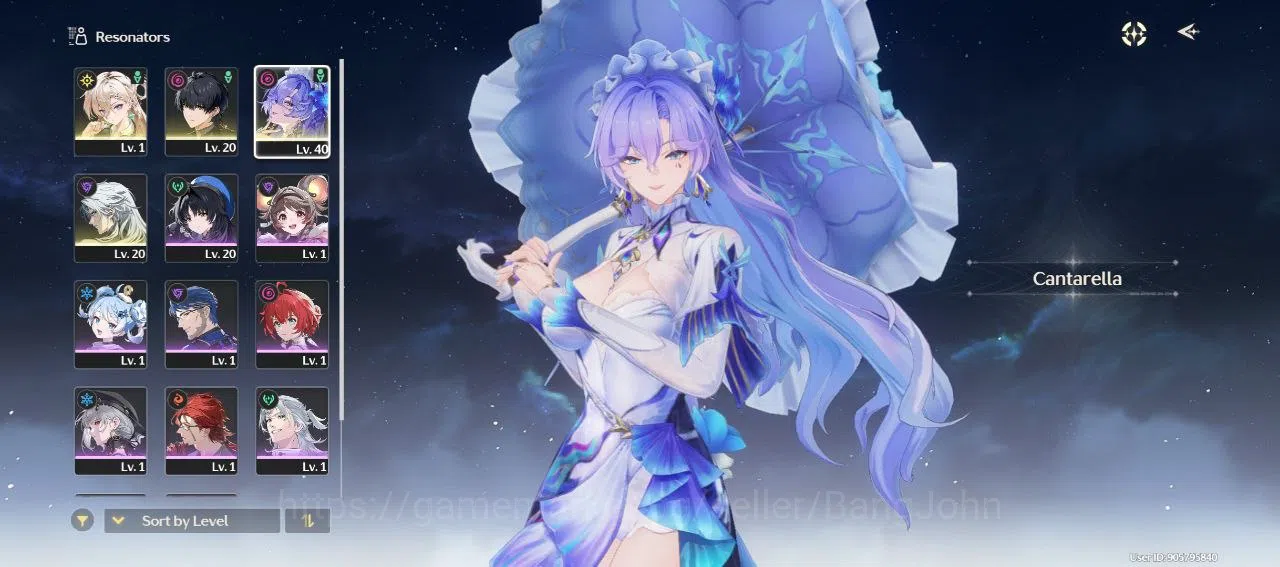 Wuthering Waves Accounts Others SEA | UL 16 | 2 Limit | Cantarella, Lynae | Starter | RA118B | 9