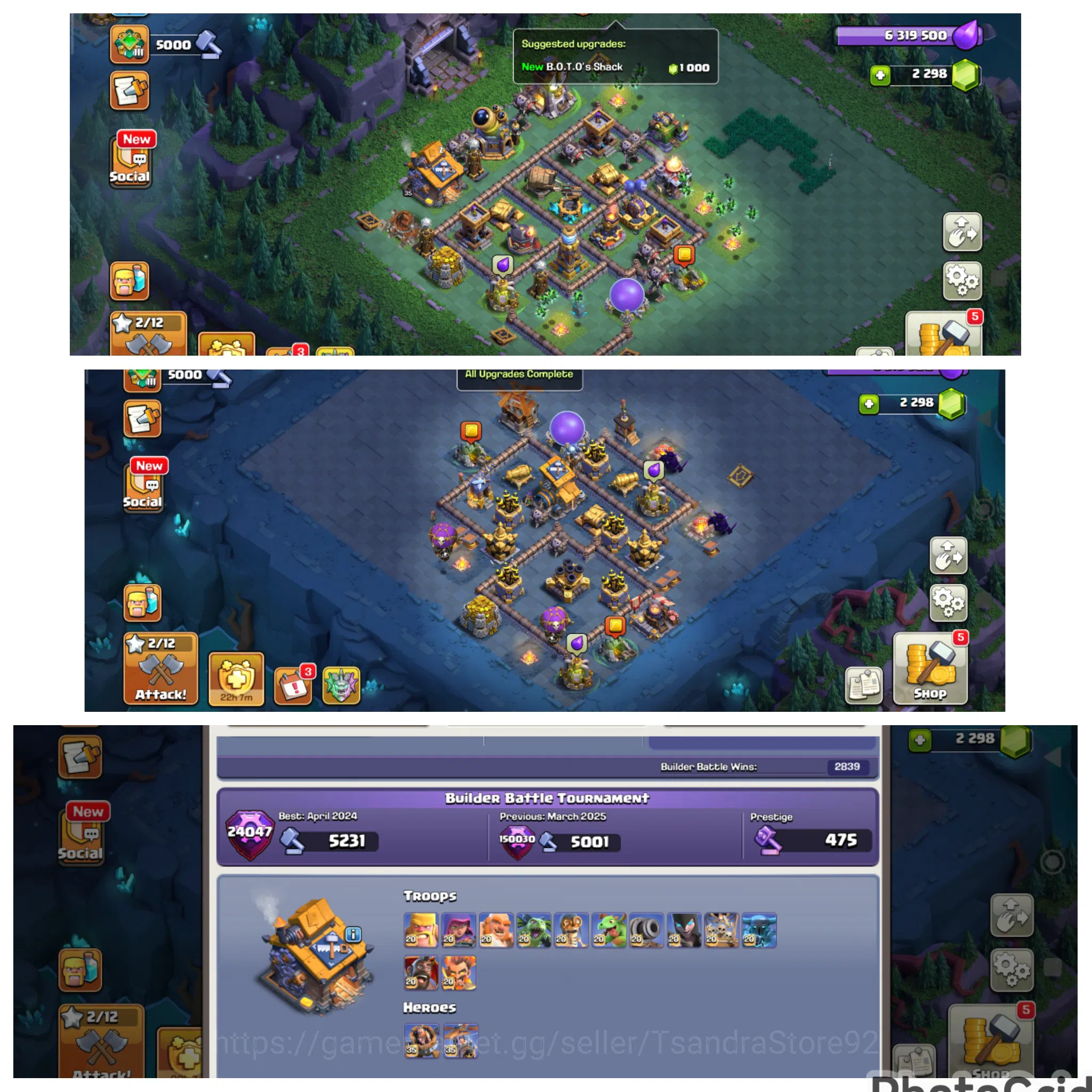 Clash of Clans Accounts High-End FLASH SALE 18 LVL 235 DEFENSE MAX EX LEGEND LEAGUE|4 HERO MAXED|EPIC MANY MAX|WALL MAXED|NC 5