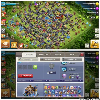 Clash of Clans Accounts High-End FLASH SALE 18 LVL 235 DEFENSE MAX EX LEGEND LEAGUE|4 HERO MAXED|EPIC MANY MAX|WALL MAXED|NC
