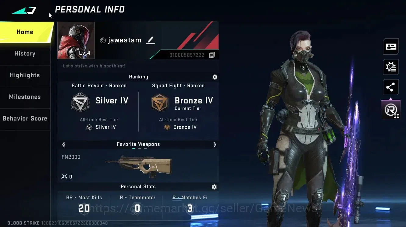 Blood Strike Accounts ASIA|ULTRA M700-Iridian | Legendary M4A1-Venom | C image 2
