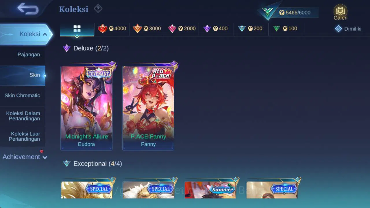 Mobile Legends: Bang Bang Accounts hero 56, skin 38| Eudora covenant, fanny pace, sum image 3