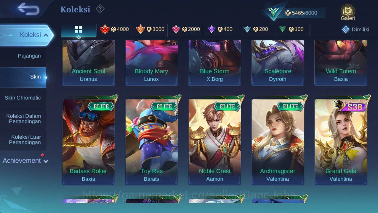 Mobile Legends: Bang Bang Accounts hero 56, skin 38| Eudora covenant, fanny pace, sum image 6