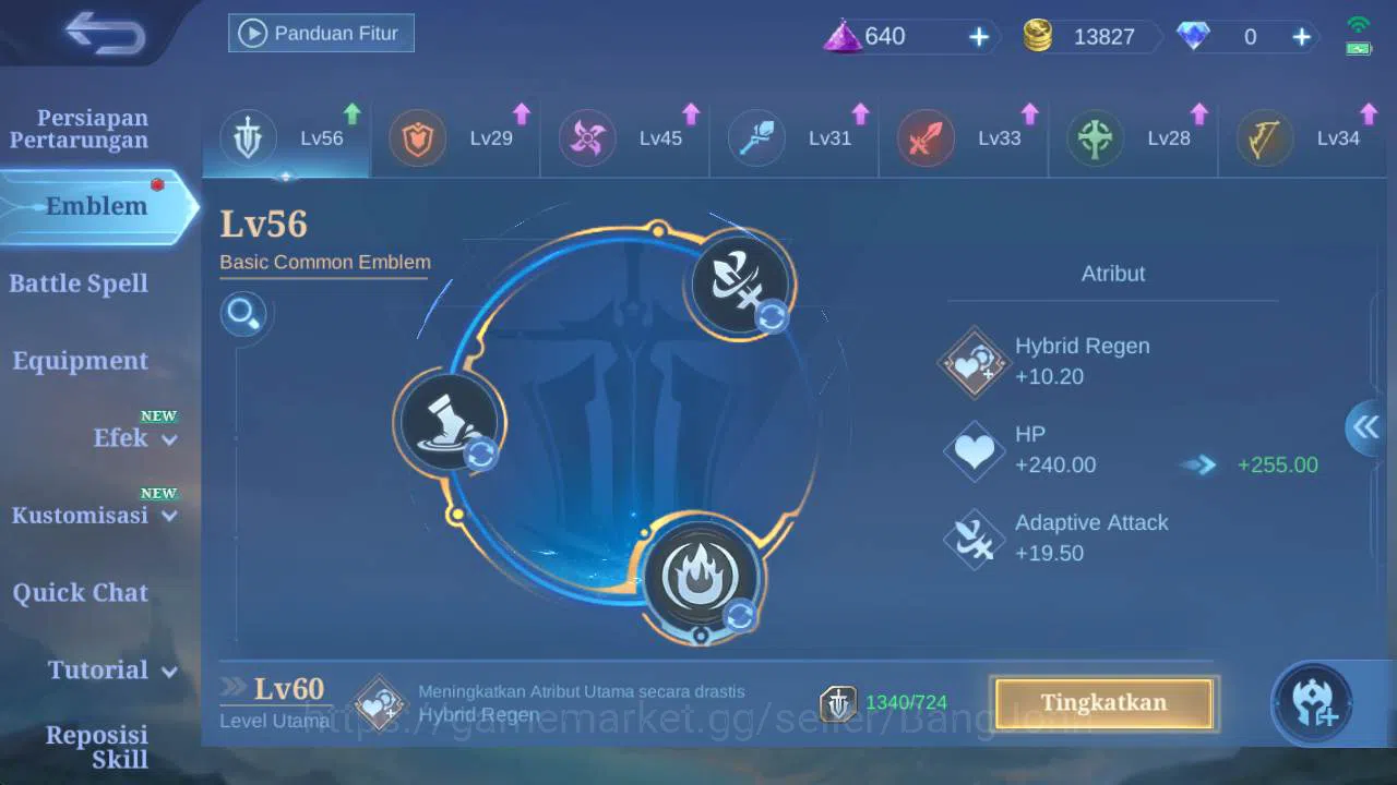 Mobile Legends: Bang Bang Accounts hero 56, skin 38| Eudora covenant, fanny pace, sum image 7