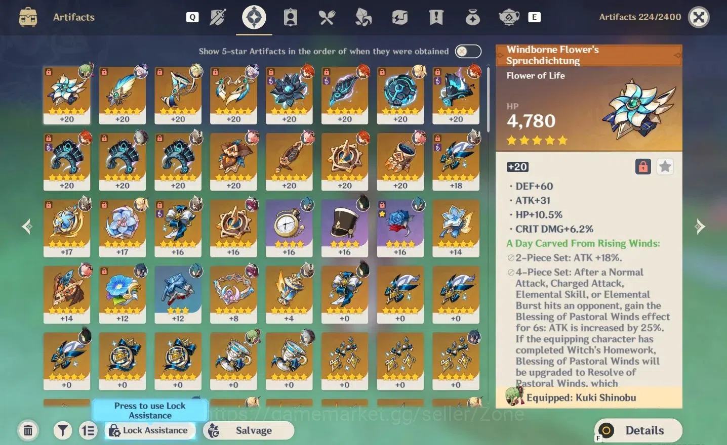 Genshin Impact Accounts Starter ASIA|AR50|2Limit(Mavuika, Sandrone) + 2Legend(Qiqi, Tighnari)|Low 4