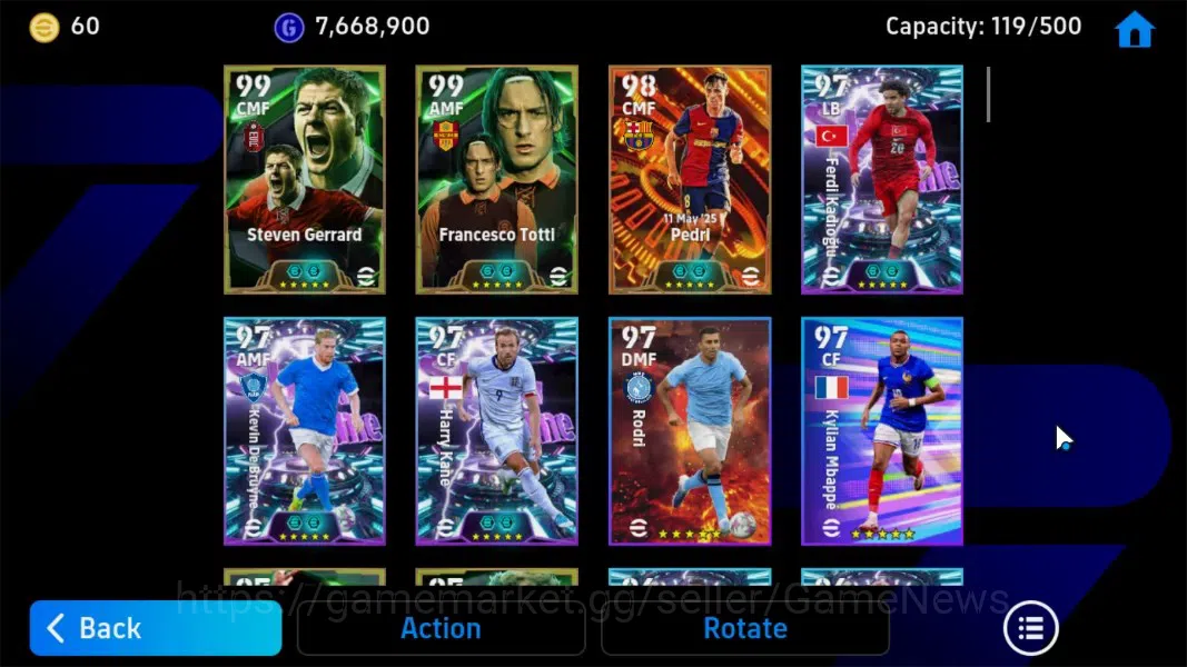 eFootball Accounts Android|BigTime Pedri,Epic Francesco Tooti,Steven  image 5