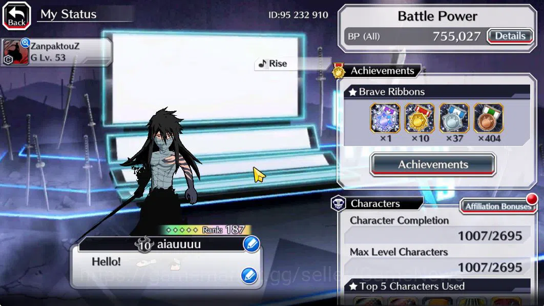Bleach: Brave Souls Accounts [GLOBAL]51K Orb|Ichigo 10th Aniv,9th Aniv[Kenpachi image 2