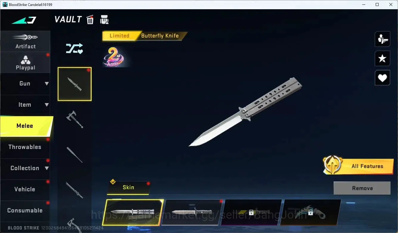 Blood Strike Accounts ASIA | Limited Butterfly Knife | Eternal M1887 | 4 image 15